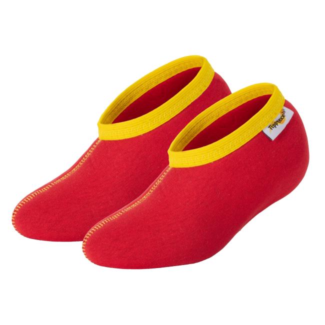 1 Paar TippTexx 24 Stiefelsocken, Rot mit 100% Baumwolle für Damen, Herren & Kinder